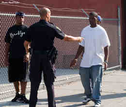 Photo of person being stopped by the police