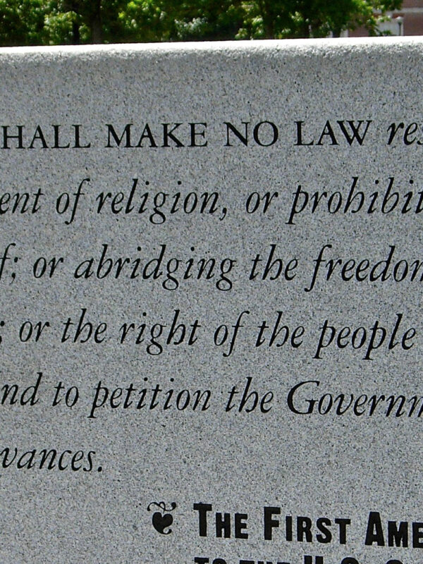 Congress shall make no law respecting an establishment of religion...