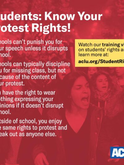 Students: Know Your Protest Rights!