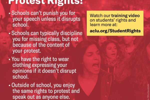 Students: Know Your Protest Rights!
