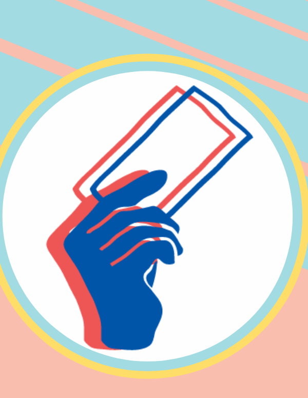 Blue and Red Ballot