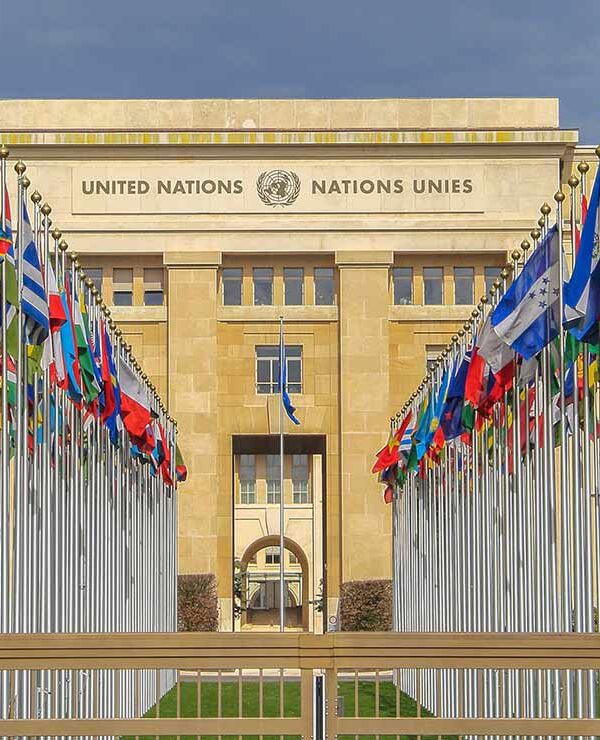 United Nations Building in Geneva Switzerland