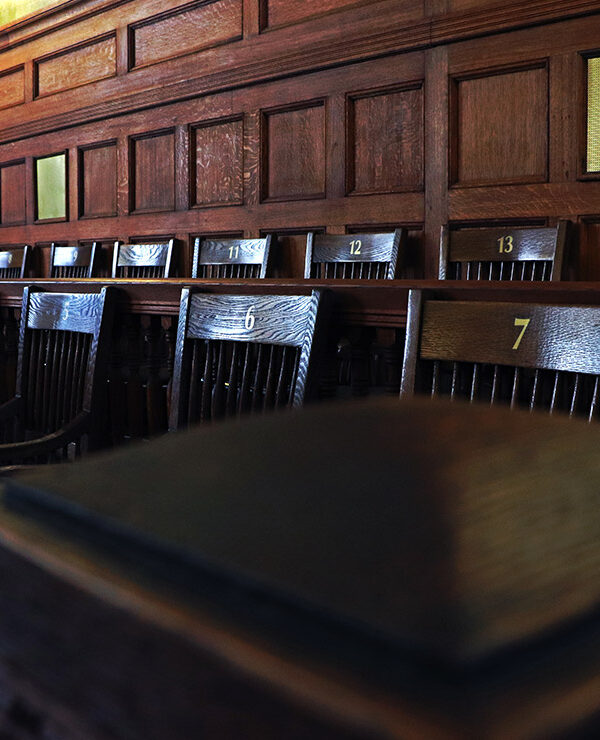 Am antique jury’s box.