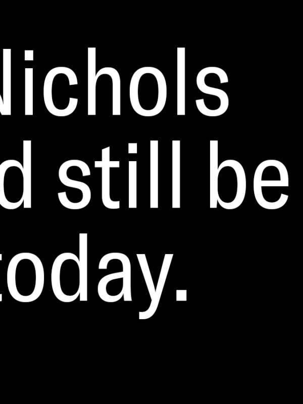 Black graphic in white text: "Tyre Nichols should still be alive today." ACLU