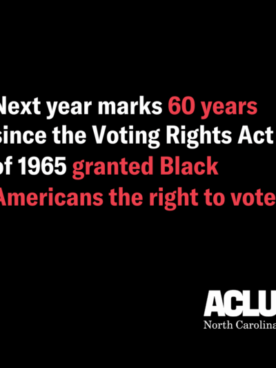 Next year marks 60 years since the Voting Rights Act of 1965 granted Black Americans the right to vote.