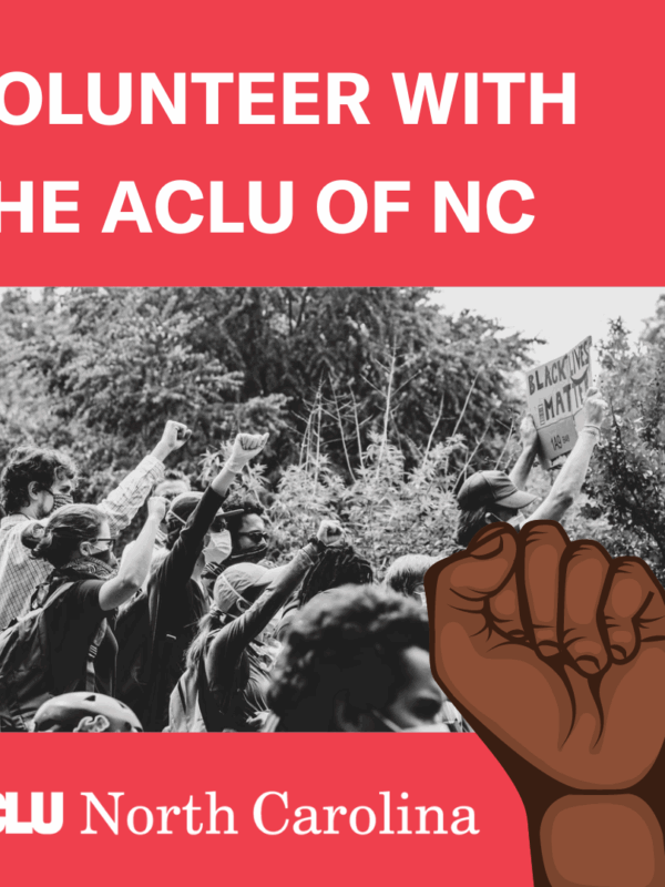 Volunteer with the ACLU of NC