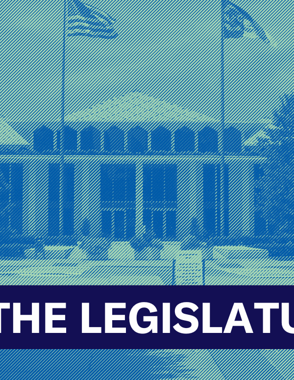 A picture of the NCGA building with "In the Legislature" text