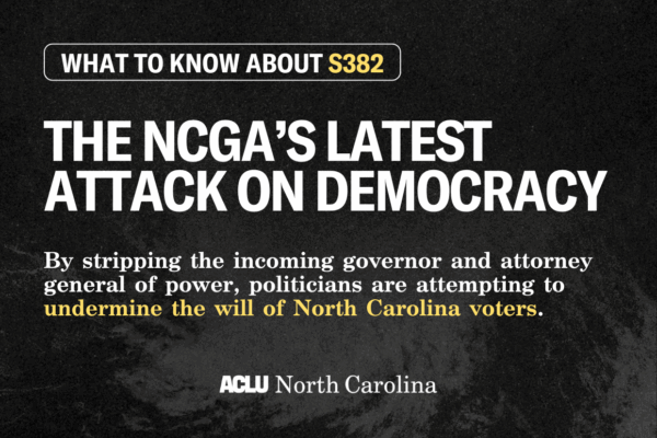 The NCGA's latest attack on democracy