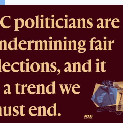 Underminding fair elections, trend we must end