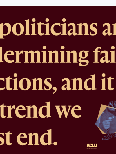 Underminding fair elections, trend we must end
