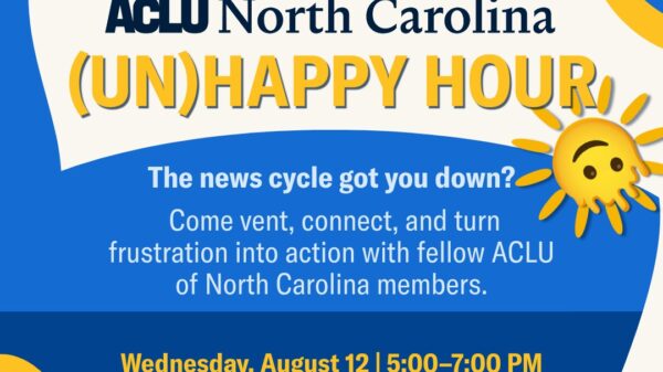 Unhappy hour flyer