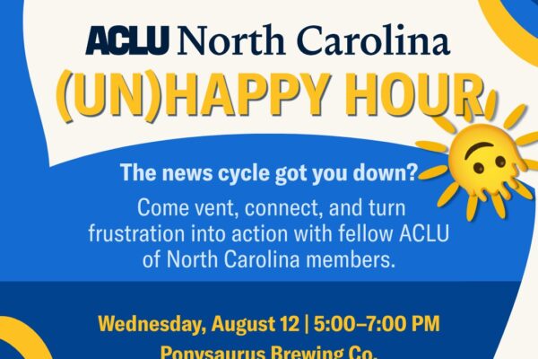 Unhappy hour flyer