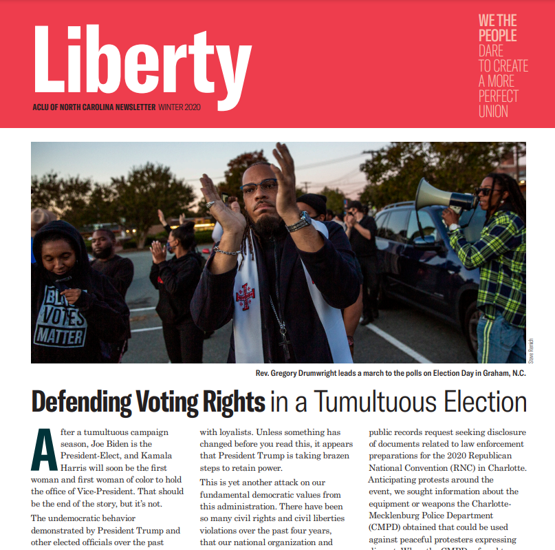 Winter 2020 Newsletter Cover
