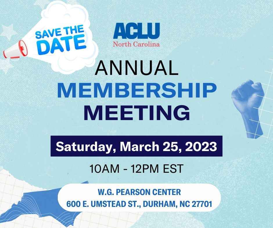 ACLU 2023 Membership Meeting ACLU 2023 Membership Meeting