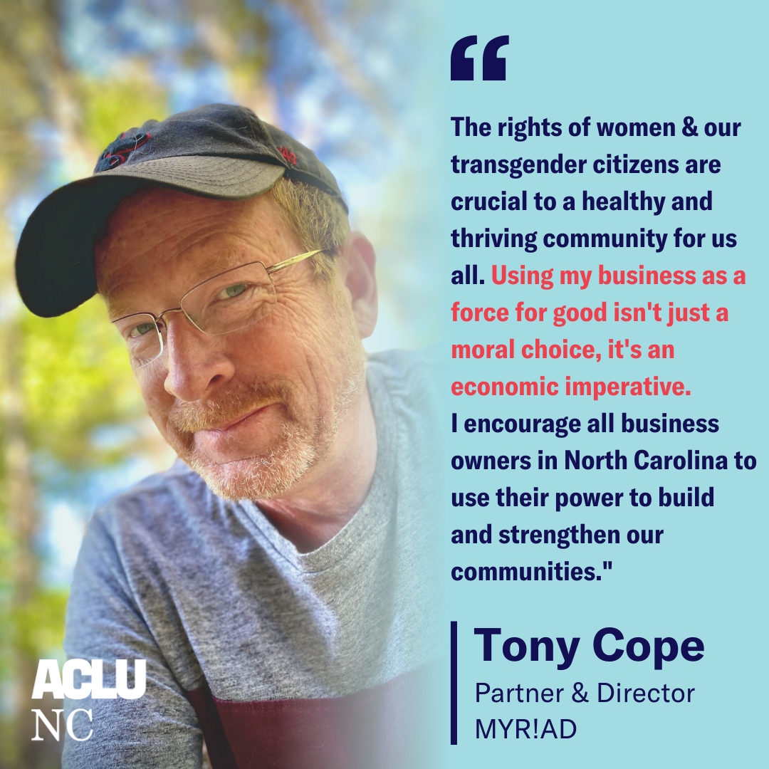 Quote from Tony Cope, Partner & Director of MYR!AD. The full quote is in the caption.
