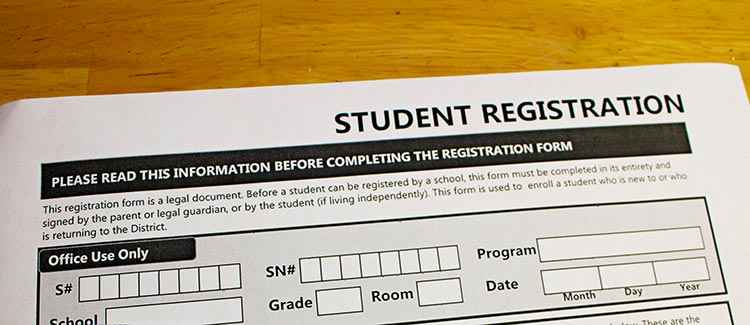 school registration