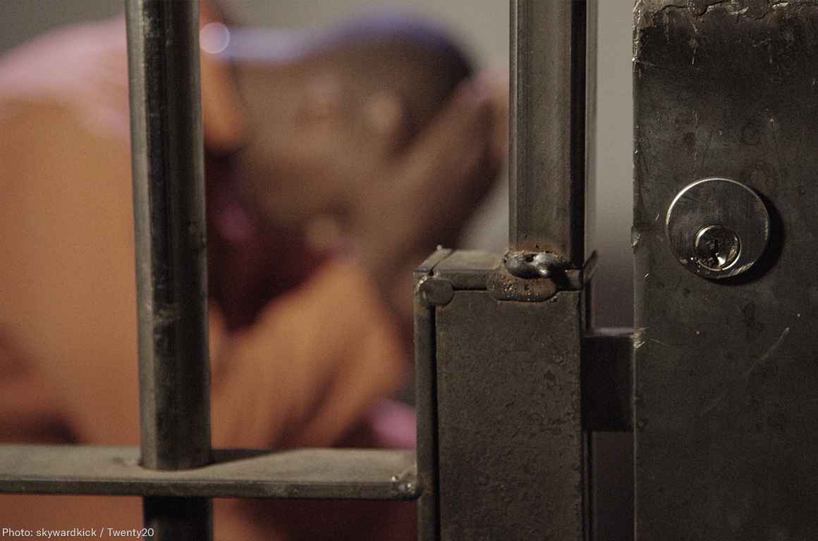 Prisoner Behind Bars