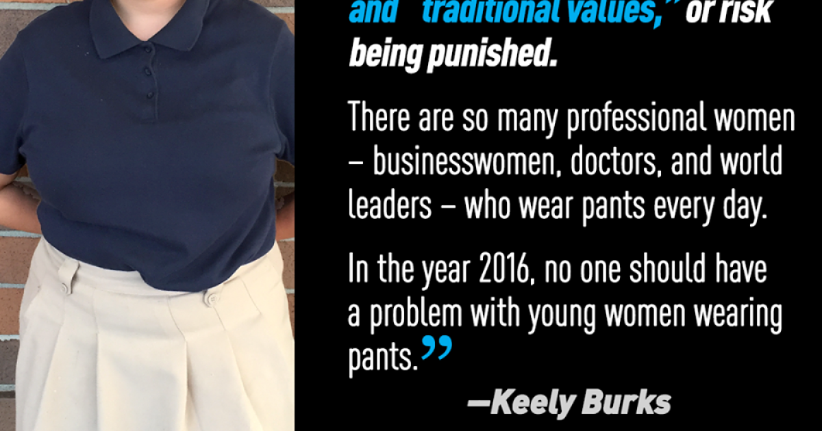 Discriminatory School Dress Codes Aclu Of North Carolina