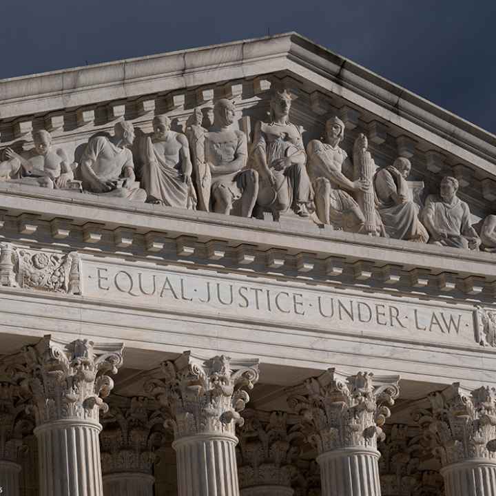 A view of the U.S. Supreme Court.