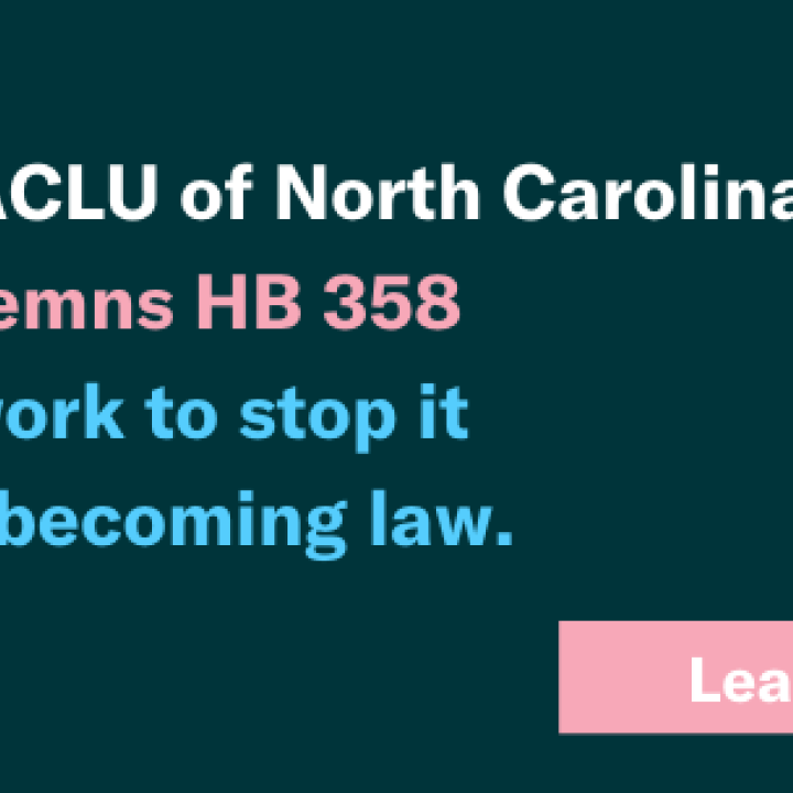 Condemning HB 358